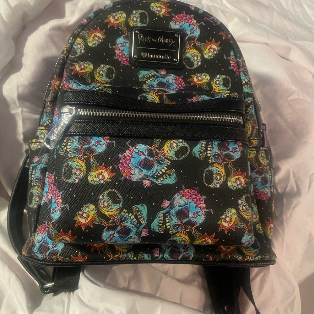 Loungefly Rick And Morty Multicolor Mini Backpack - image 1